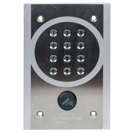 CLAVIER CODE INOX + LECTEUR VIGIK+