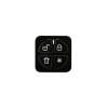 Télécommande Panda 4 boutons bidirectionnelle (noire)