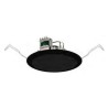 Plafonnier 6W-100V noir 192mm - Encastrement 17cm - HP 16cm grille alu blanc