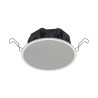 Plafonnier 6W - 100V rond 28cmm HP bicone 20 cm aluminium blanc RAL 9016