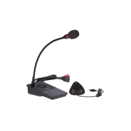 Interphone de guichet numérique avec pad + prise micro-casque