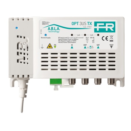 Emetteur optique 1550, BIII/UHF/SAT, 5dBm SC/APC
