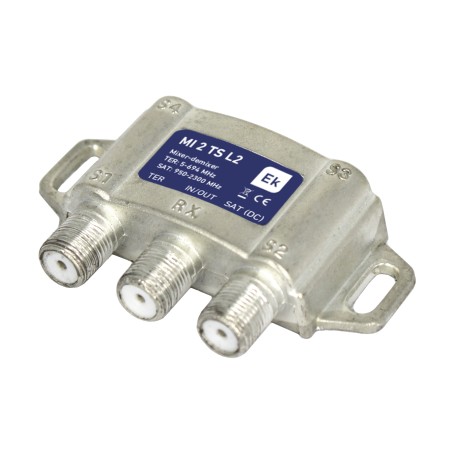 Coupleur/découpleur 2 entrées: TER LTE 5G (5-694 MHz) / SAT (950-2300 MHz)
