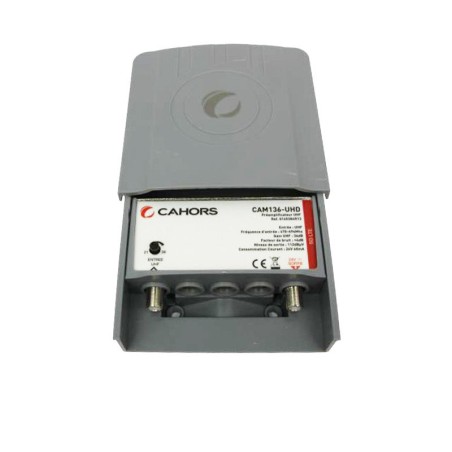 Kit Pré-amplificateur Terrestre + alimentation ,Gain variable 36dB,corps zamac