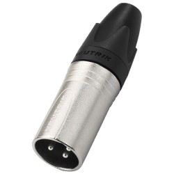 FICHE XLR MALE, 3P - NEUTRIK