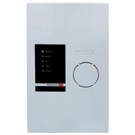 Alarme Type 4 secteur Orexa 1-2 boucles sirène intégrée + 5 LED d'alarme/défaut