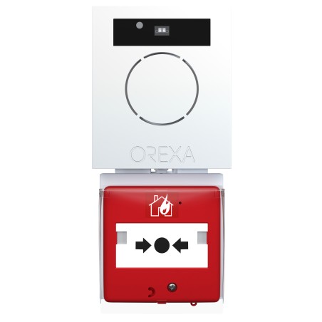 Alarme Type 4 autonome à pile Orexa + flash + sirène + DM + capot de protection