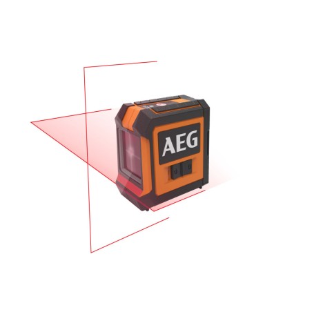 Mesure laser, portée 15m, laser rouge, 2 lignes, 1 pochette, en carton