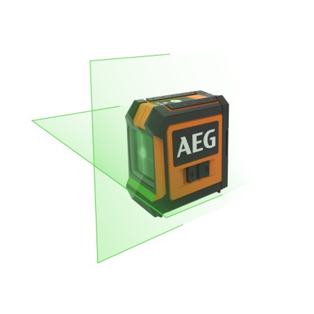 Mesure laser, portée 20m, laser vert, 2 lignes, 1 pochette, en carton