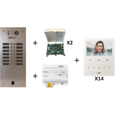 KIT VIDEO ALU 2R 14 BP 2 VOICE PROGRAMMÉ
