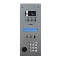 PLATINE INOX 2.5MM AUD/VID...