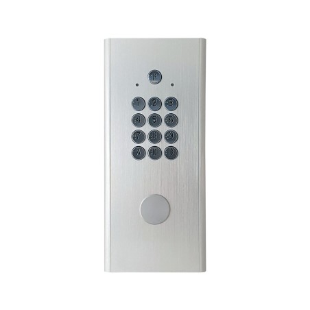 Clavier ALU avec touches métal encastré, 50 codes,1 relais, pré-percé T25
