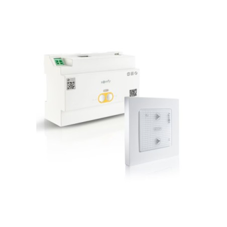 pack avec commande intelligente tahoma rail din-s et un lanceur de scénario.