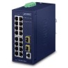Switch Indus L2 16 ports Giga 2xSFP Rail DIN