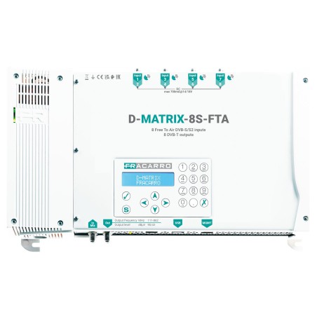 Transmodulateur 8 entrées SAT + CI vers 8 sorties COFDM/QAM