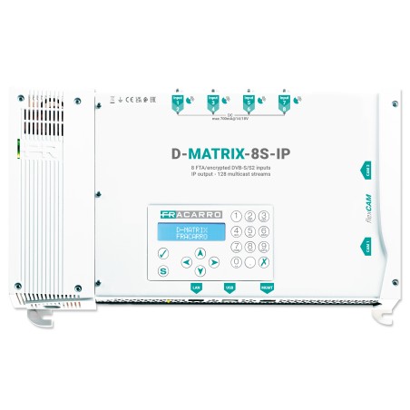 Transmodulateur 8 entrées SAT vers IP