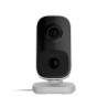 Caméra IP 4MP WiFi blanche IA personnes, animaux, véhicules