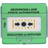 DECLENCHEUR MANUEL VERT DOUBLE CONTACT