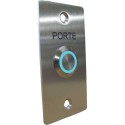 BP LUMINEUX MONTE SUR PLAQUE INOX 80X40MM NO/NF \'PORTE\'