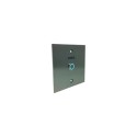 BP LUMINEUX MONTE SUR PLAQUE INOX 110X110MM NO/NF 'PORTE'