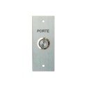 BP LUMINEUX MONTE SUR PLAQUE INOX 100X40MM NO/NF \'PORTE\'