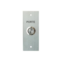 BP LUMINEUX MONTE SUR PLAQUE INOX 100X40MM NO/NF 'PORTE'