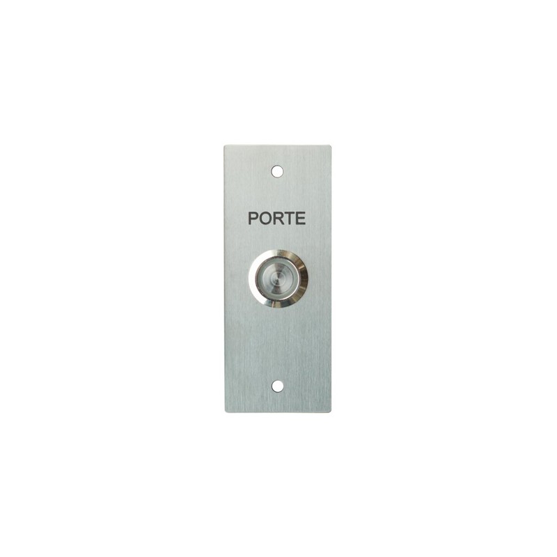 BP LUMINEUX MONTE SUR PLAQUE INOX 100X40MM NO/NF 'PORTE'