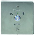 BP PMR SONORE & LUMINEUX EN BOITIER INOX 110X110MM 'PORTE'