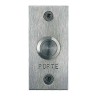 BOUTON POUSSOIR SUR PLAQUE INOX 38X80MM NO/NF + CABLE
