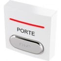 BOUTON POUSSOIR PMR ABS BLANC LED BICOLORE BUZZER \'PORTE\'
