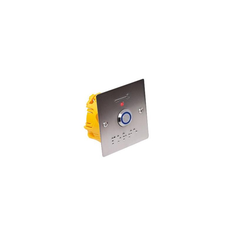 BP PMR LUMINEUX BLEU PLAQUE 80X80MM LED BUZZER TEMPO 'PORTE'