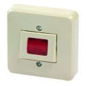 BOUTON POUSSOIR ABS NO+NC MARQUAGE ROUGE