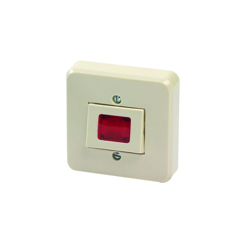 BOUTON POUSSOIR ABS NO+NC MARQUAGE ROUGE