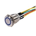 BP INOX BLEU 19MM NO+NC 6 FILS SOUDES + GAINE THERMO