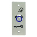 BP INOX BLEU 19MM NO+NC 12V + PLAQUE PBP193