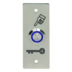 BP INOX BLEU 19MM NO+NC 12V...