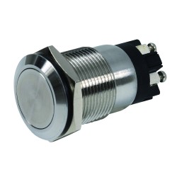 BOUTON POUSSOIR INOX 19 MM....