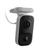 Caméra IP 4MP WiFi blanche IA personnes, animaux, véhicules