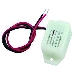 BUZZER ACIER INOXY D 19 MM 12V DC / 30mA - 85 dB / 30 CM