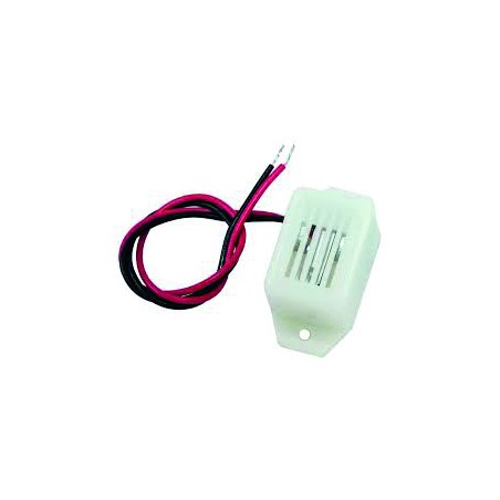 BUZZER ACIER INOXY D 19 MM 12V DC / 30mA - 85 dB / 30 CM