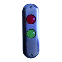 PLATINE DE SIGNALISATION LEDS ROUGE / VERTE & BUZZER - 12/24