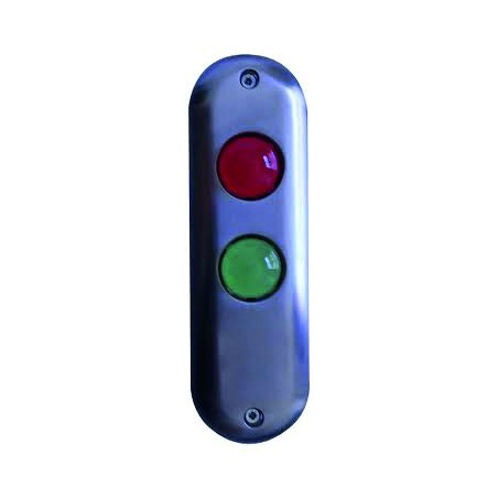 PLATINE DE SIGNALISATION LEDS ROUGE / VERTE & BUZZER - 12/24