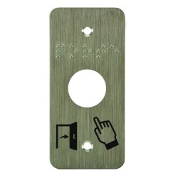 PLAQUE INOX 40 X 85 GRAVE...