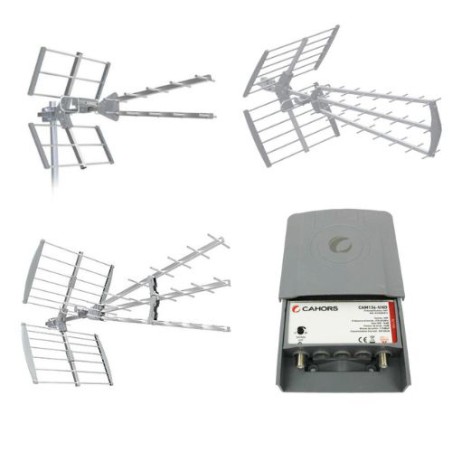 Kit terrestre CAHORS composé de 1xTNT13UHD+1xTNT17UHD+1xTNT18UHD+1xVKA101UHD