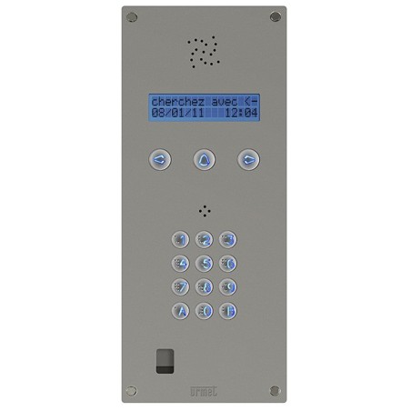 PLATINE DEFILEMENT AUDIO BIBUS GA INOX CLAVIER EX DBL/IC3