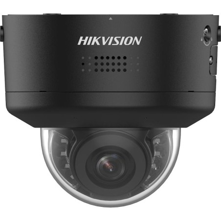 MINIDOME IP NOIR 8MP VF2.8-12MM DARKFIGHTER LED/IR40M MIC I/O IP66/IK10 POE/12V