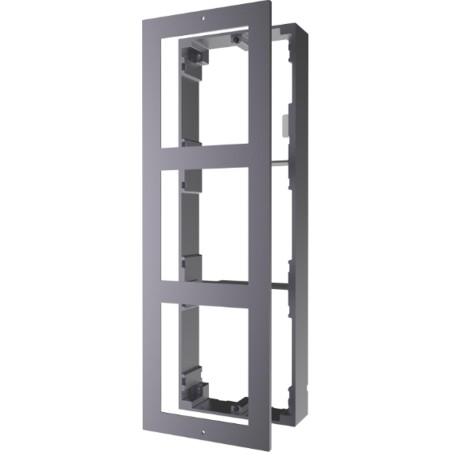 FACADE ALU/ANTHRACITE MONTAGE ENCASTREMENT POUR PLATINE KD8003 3 MODULES