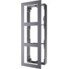 FACADE ALU/ANTHRACITE MONTAGE ENCASTREMENT POUR PLATINE KD8003 3 MODULES