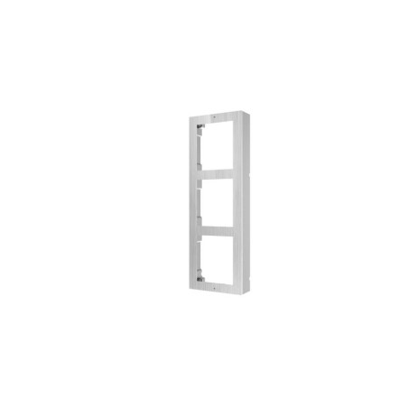 FACADE ALU/INOX MONTAGE SAILLIE POUR PLATINE KD8003 3 MODULES