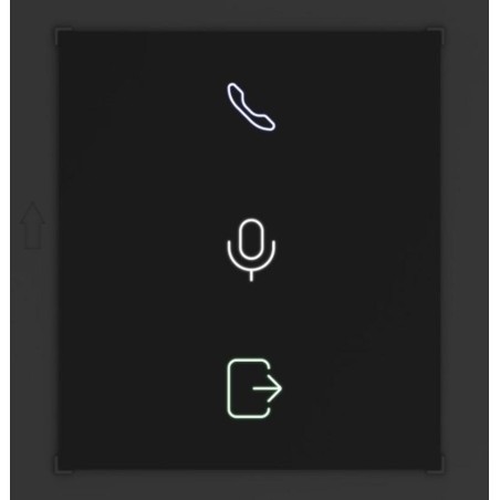 MODULE D'AFFICHAGE DES STATUTS APPEL / COMMUNICATION / PORTE OUVERTE IP65